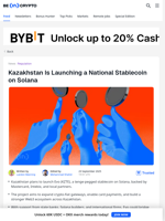How Solana is Building a New Stablecoin for Kazakhstan
