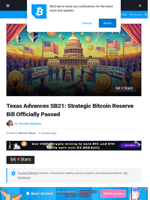 Texas Advances SB21: Strategic Bitcoin Reserve Bill Officially Passed | Bitcoinist.com