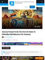 Arizona Poised To Be The First US State To Officially Hold Bitcoin In Its Treasury | Bitcoinist.com