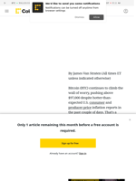 Crypto Daybook Americas: Bitcoin (BTC) Price Keeps Rising as Inflation Seen Easing