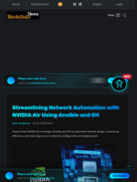 Streamlining Network Automation with NVIDIA Air Using Ansible and Git - Blockchain.News