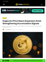 Dogecoin Price Nears Expansion Amid Strengthening Accumulation Signals