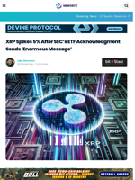 XRP Spikes 5% After SEC’s ETF Acknowledgment Sends ‘Enormous Message’