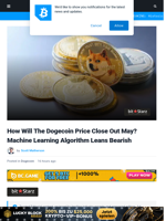 How Will The Dogecoin Price Close Out May? Machine Learning Algorithm Leans Bearish | Bitcoinist.com