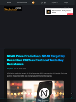 NEAR Price Prediction: $2.10 Target by December 2025 as Protocol Tests Key Resistance - Blockchain.News