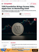 TON Hires Ex-Nike, Apple Exec as New Marketing Chief