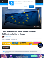 Circle, Deutsche Börse Set To Boost EU Stablecoin Adoption