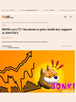 BONK eyes 77% breakout as price holds key support at 200 EMA - AMBCrypto