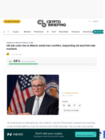 UK job cuts rise in March amid Iran conflict, impacting oil and Fed rate markets