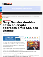 Gary Gensler doubles down on crypto approach amid SEC sea change - The Crypto News Wire