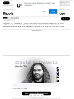 Ripple's Schwartz: XRP Has No Issuer - U.Today