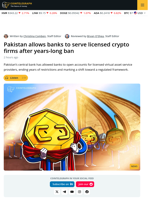 Pakistan Allows Banks to Serve Licensed Crypto Firms Under New Law