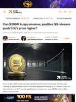 Can $299M in app revenue, positive Q3 releases push SOL's price higher? - AMBCrypto