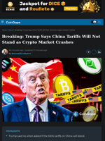 Breaking: Trump Says China Tariffs Will Not Stand as Crypto Market Crashes