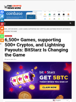 6,500+ Games, supporting 500+ Cryptos, and Lightning Payouts: BitStarz Is Changing the Game - The Crypto News Wire