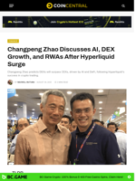 Changpeng Zhao Discusses AI, DEX Growth, and RWAs After Hyperliquid Surge - CoinCentral