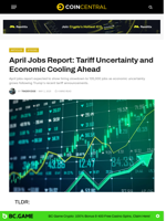 April Jobs Report: Tariff Uncertainty and Economic Cooling Ahead - CoinCentral