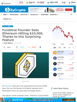 Fundstrat Founder Sees Ethereum Hitting $10,000, Thanks to this Surprising Feature ⋆ ZyCrypto