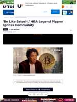 'Be Like Satoshi,' NBA Legend Pippen Ignites Community