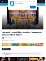 Elon Musk Poses Chilling Question—Can Quantum Computers Hack Bitcoin?