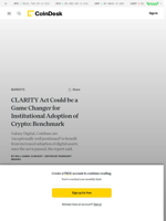 CLARITY Act Could be a Game Changer for Institutional Adoption of Crypto: Benchmark 