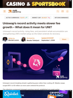 Uniswap’s record activity meets slower fee growth – What does it mean for UNI? - AMBCrypto