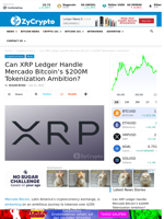 Can XRP Ledger Handle Mercado Bitcoin’s $200M Tokenization Ambition? ⋆ ZyCrypto