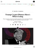 Trump Crypto Dinner: Here’s Who's Going - Decrypt