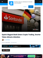 Largest Bank in Spain Launches Crypto Service: Adoption Leads Traders to Snorter Token