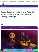 Russia Tops Europe in Crypto Adoption With $376.3B in Transfers
