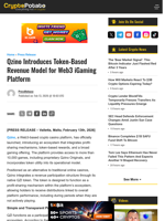 Qzino Introduces Token-Based Revenue Model for Web3 iGaming Platform