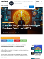 Amundi Increases $MSTR Stake 373% to $728M Exposure