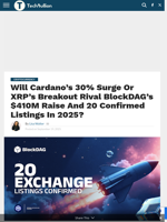 Cardano Upside, XRP Resistance, BlockDAG $410M Raise Sparks Buzz