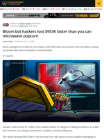 Bloom Bot Hackers Loot $953K Faster than You Can Microwave Popcorn