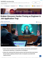 Kraken Uncovers Hacker Posing as Engineer in Job Application