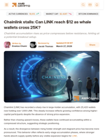 Chainlink stalls: Can LINK reach $12 as whale wallets cross 25K? - AMBCrypto