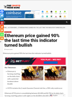 Ethereum price gained 90% the last time this indicator turned bullish - The Crypto News Wire
