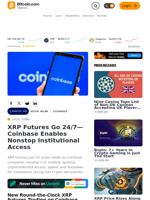 XRP Futures Go 24/7—Coinbase Enables Nonstop Institutional Access – Exchanges Bitcoin News