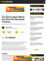 How High Can Ripple (XRP) Go Next Week? 4AIs Make Bullish Predictions