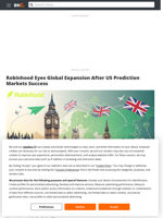 Robinhood Eyes Global Expansion After US Prediction Markets Success - Brave New Coin