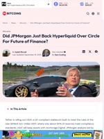 Did JPMorgan Back Hyperliquid Over Circle For Future DeFi?