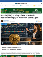 Bitcoin (BTC) in a Tug of War: Can Bulls Reclaim Strength, or Will Bears Strike Again?