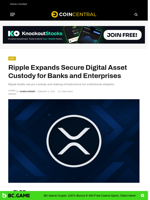 Ripple Expands Secure Digital Asset Custody for Banks and Enterprises