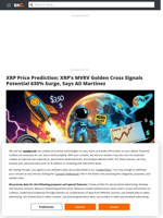 XRP Price Prediction: XRP’s MVRV Golden Cross Signals Potential 630% Surge, Says Ali Martinez - Brave New Coin