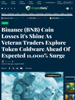 Binance (BNB) Coin Losses it's Shine As Veteran Traders Explore Token Coldware Ahead Of Expected 11,000% Surge - Crypto Daily