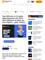 Top Bitcoin & Crypto Sportsbooks for UFC 303 [Where to Bet on the Fights - July 2025] – Bitcoin News