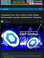 Chainlink Price Eyes $100 as S&P Partnership Expands Adoption
