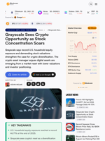 Grayscale Sees Crypto Opportunity as Stock Concentration Soars