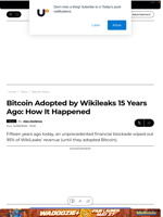 Bitcoin Adopted by Wikileaks 15 Years Ago: How It Happened - U.Today