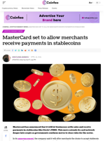 MasterCard set to allow merchants receive payments in stablecoins - Coinfea